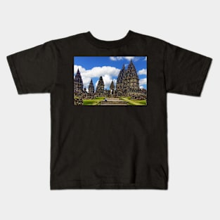 Prambanan Temple Java. Kids T-Shirt